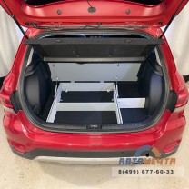 Органайзер (фальшпол) в багажник для Kia Rio X и X-Line с подъемным механизмом без усиленного пола-9