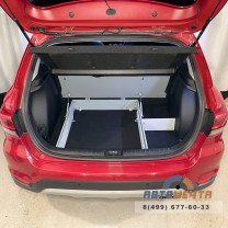 Органайзер (фальшпол) в багажник для Kia Rio X и X-Line с подъемным механизмом без усиленного пола-10