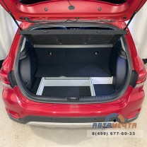 Органайзер (фальшпол) в багажник для Kia Rio X и X-Line с подъемным механизмом без усиленного пола-5