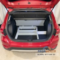 Органайзер (фальшпол) в багажник для Kia Rio X и X-Line с подъемным механизмом без усиленного пола-7