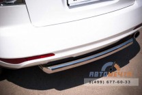 Защита заднего бампера на Mazda CX-7 2010-, нерж.-1