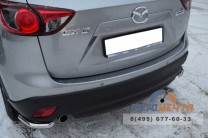 Защита заднего бампера на Mazda CX-5 2011-, нерж-4