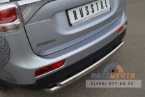 Защита заднего бампера для Mitsubishi Outlander 2012-3