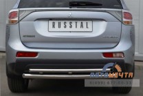 Защита заднего бампера для Mitsubishi Outlander 2012-2