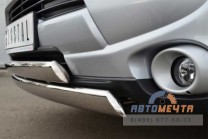 Защита бампера передняя на Mitsubishi Outlander 2012-0