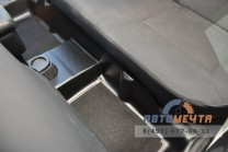 Накладки на ковролин заднего ряда (2 шт) (ABS) Рено Дастер c 2015-0