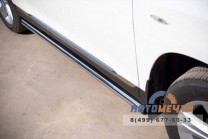 Пороги на Toyota Highlander 2010, нерж-2