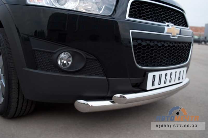 Защита переднего бампера на Chevrolet Captiva 2012