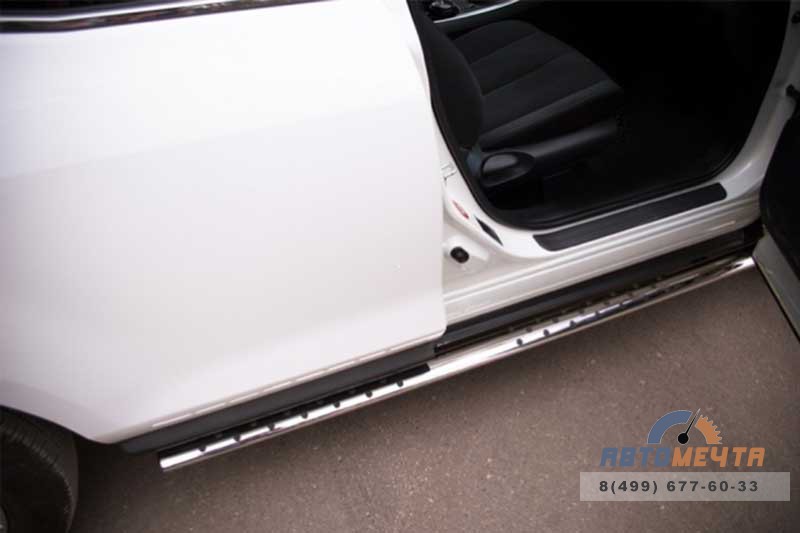 Пороги труба на Mazda CX-7 2010-