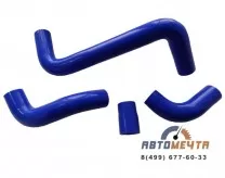 Комплект силиконовых патрубков радиатора ВАЗ 2101-2105, 2107 (медный радиатор) (4 шт)