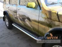 Защита порогов с алюминиевой площадкой 51 мм LADA Защита порогов с алюминиевой площадкой 51 мм LADA