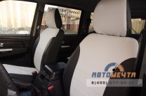 Авточехлы из экокожи в ассортименте для УАЗ Патриот рестайлинг строчка РОМБ