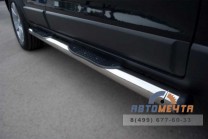 Пороги для Chevrolet Captiva 2012 обвес из нержавейки-1