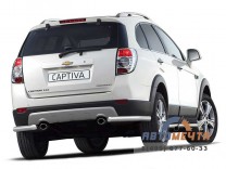 Защита заднего бампера на Chevrolet Captiva 2011-2013	