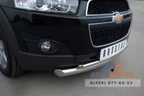 Защита переднего бампера для Chevrolet Captiva 2012 d76/42 мм (дуга) Защита переднего бампера для Chevrolet Captiva 2012