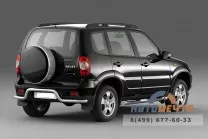 Защита 63мм заднего бампера на CHEVROLET NIVA 2009-