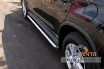 Пороги труба на Citroen C4 Aircross