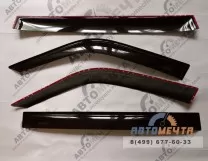 Дефлекторы на двери УАЗ Патриот (самокл.к-кт 4шт)