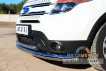 Защита переднего бампера на Ford Eplorer 2012, нерж