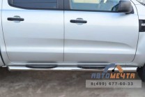 Пороги труба из нерж стали для Ford Ranger 2012-1