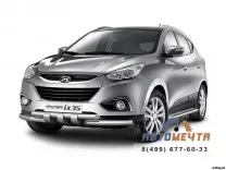 Защита переднего бампера 63/63мм Hyundai IX35 10-15