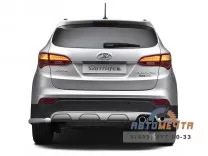 Защита заднего бампера Hyundai Santa Fe 2013-2015	