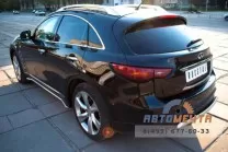 Защита заднего бампера на Infinity FX37