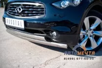 Защита переднего бампера на Infinity FX37