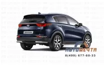 Защита заднего бампера 63мм на KIA Sportage 2016-