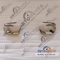 Комплект накладок ХРОМ УАЗ Патриот (для зеркал 2 шт + на задние фонари 2 шт + под ручки 4 шт)-2