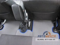 Комплект ковриков EVA Люкс в салон + багажник Рено Дастер-1