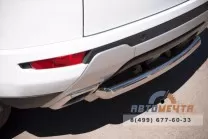 Защита заднего бампера для Range Rover Evoque, нерж