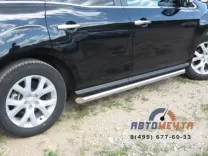 Пороги на Mazda CX-7 2007-2010, нерж.