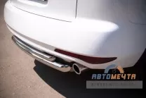 Защита заднего бампера нерж. для Mazda CX-7 10-