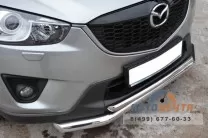 Защита переднего бампера на Mazda CX-5 2011-, нерж.
