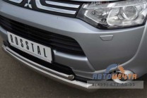Защита переднего бампера на Mitsubishi Outlander 2012-1