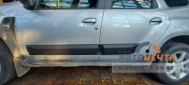 Накладки на двери (молдинги Стиль) Рено Дастер 2021- (4 шт.ABS)