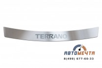 Накладка на задний бампер (НПС) Nissan Terrano с 2014-1