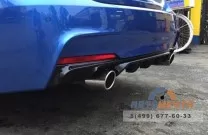 Накладка на задний бампер для BMW 3 (диффузор) Накладка на задний бампер для BMW 3 (диффузор)