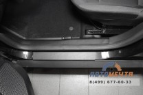 Накладки на ковролин передние (2 шт ABS) Рено Дастер 2021--2