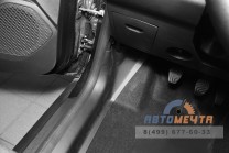 Накладки на ковролин передние (2 шт ABS) Рено Дастер 2021--4