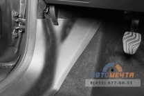 Накладки на ковролин передние (2 шт ABS) Рено Дастер 2021--5