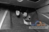 Накладки на ковролин тоннельные передние (2 шт ABS) Рено Дастер 2021- -1