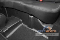 Накладки на ковролин заднего ряда (3 шт ABS) Рено Дастер 2021--4