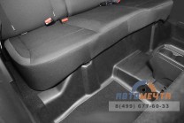 Накладки на ковролин заднего ряда (3 шт ABS) Рено Дастер 2021--6