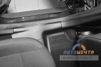 Накладки на ковролин задние (2 шт ABS) Рено Дастер 2021--3