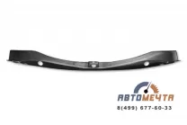 Накладка в проем багажника (черное тиснение ABS)) Рено Логан с 2014