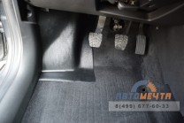 Накладки на ковролин передние для ног водителя и пассажира (2 шт ABS) Lada Веста c 2015 / SW / SW Cross c 2017-2