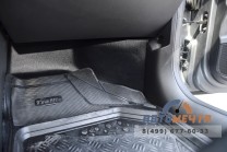 Накладки на ковролин передние для ног водителя и пассажира (2 шт ABS) Lada Веста c 2015 / SW / SW Cross c 2017-4