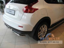 Защита заднего бампера нерж. Nissan Juke 4х4 11-14	-1